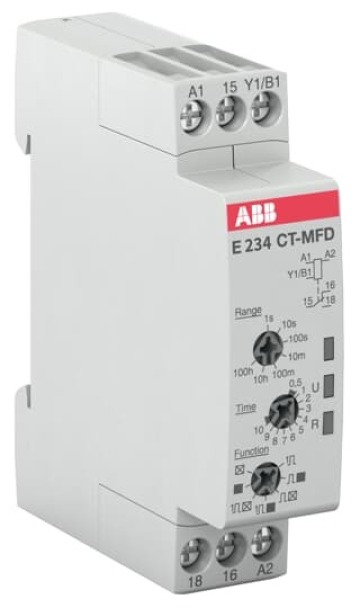 ABB TIJDRELAIS 1W 24-240V AC/DC 0,5-100H