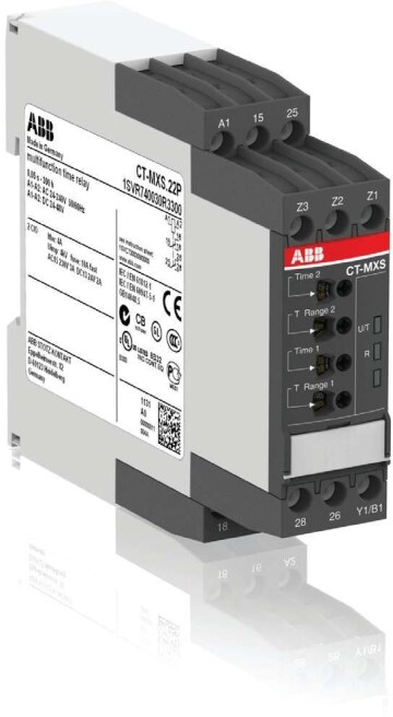 ABB TIJDRELAIS 2W 24-240V AC/DC 0,5-300H