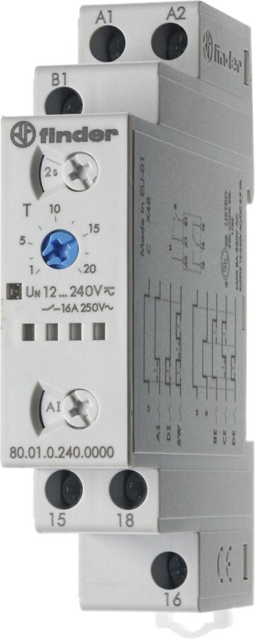 FIND TIJDRELAIS 1W 12-240V AC/DC 0,1-24H