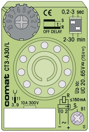 COMAT TIJDRELAIS 20-65V AC/DC