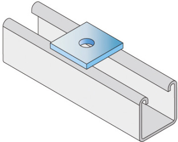 SP-STR M10 SLUITPL STRUT 4-KANT