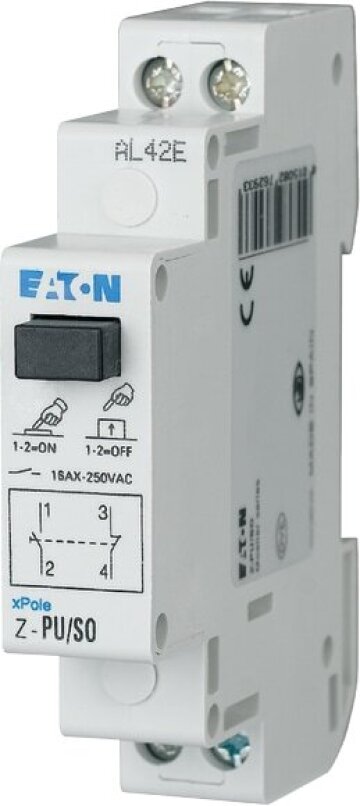 EATO Z-PU/SO DRUKKNOP 1M+1V MODULAIR