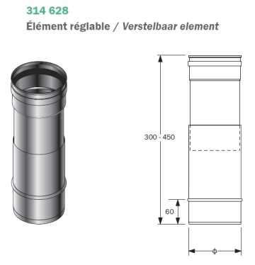 SPG VERSTELBAAR ELT D.180